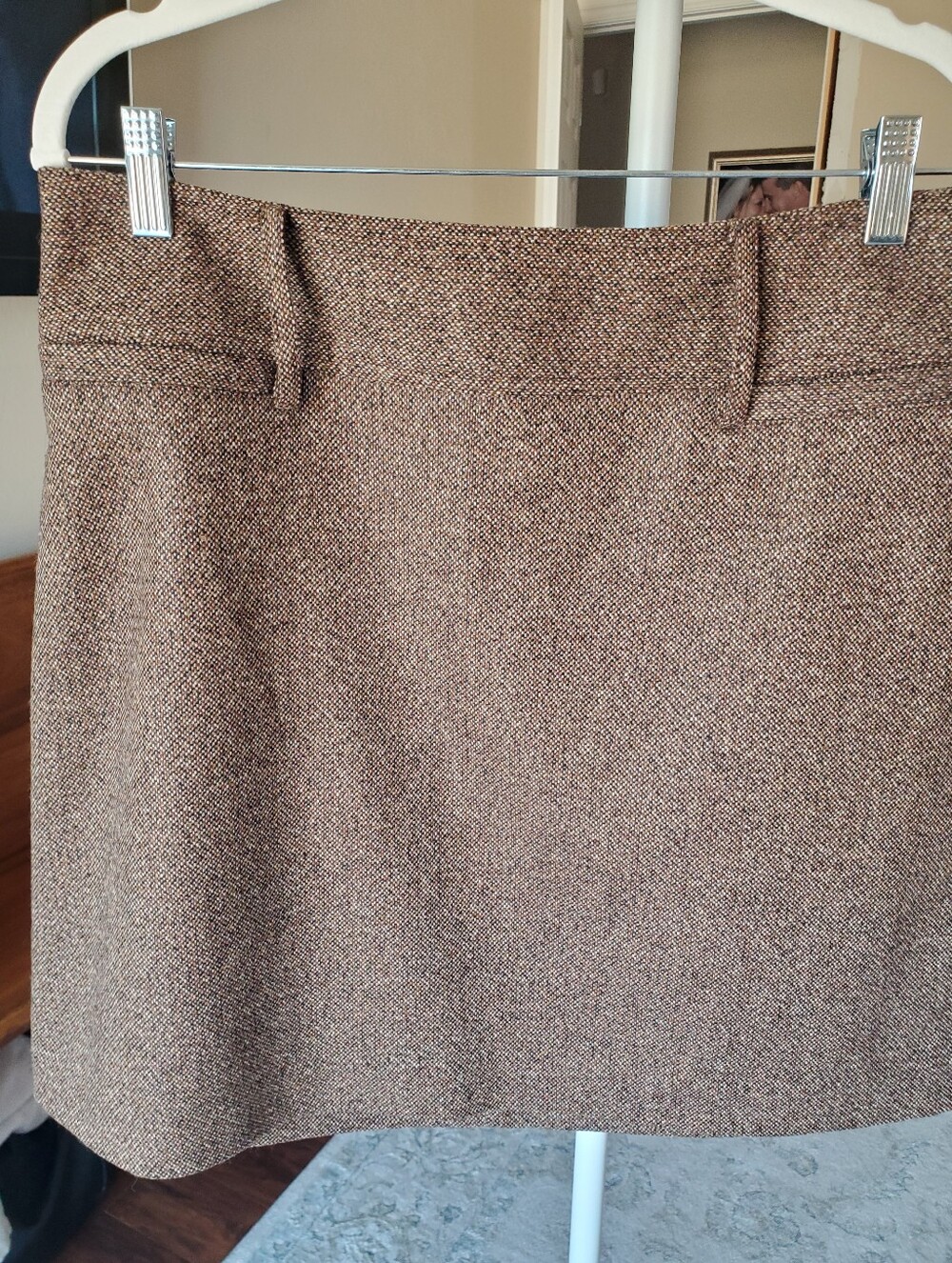 Vintage The Limited Brown Tweed Mini Skirt Size 10